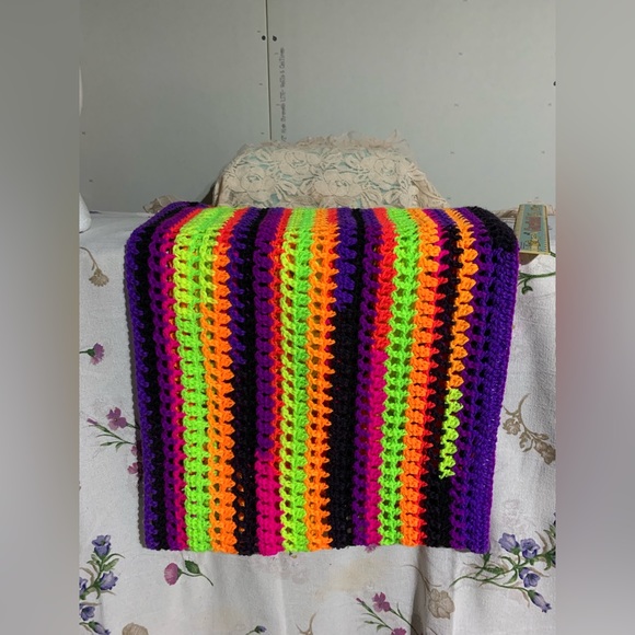 Handmade Rainbow Bright Cowl Infinity Scarf - Picture 6 of 6